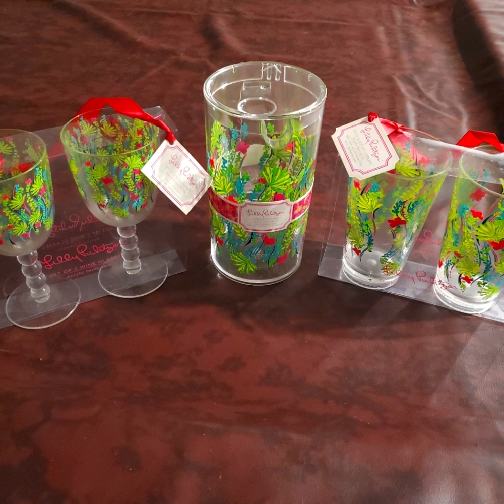Lily Pulitzer Drinkware Set